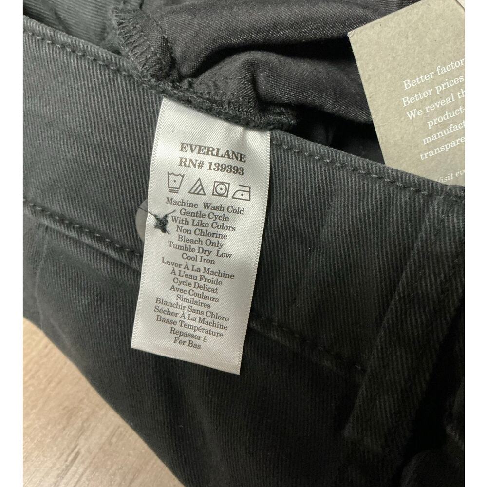 Everlane Wide Leg Crop Pants in Washed Black Size 8 - Picture 4 of 7